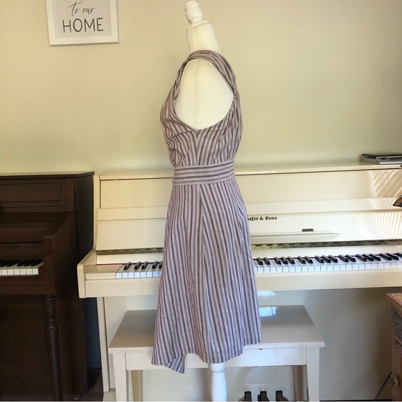 NEW ETICA antonia wrap dress in sassafras stripe size medium - Picture 4 of 15